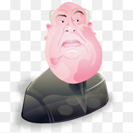 可爱的老人头像设计
