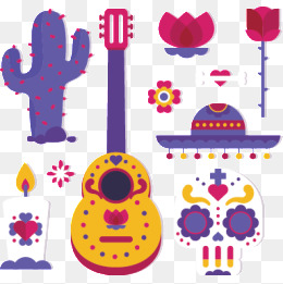 墨西哥风情_设计元素_墨西哥风情图片背景素