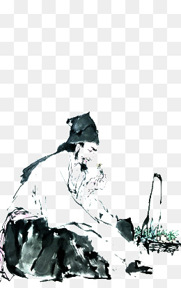 古代行医图_设计元素_古代行医图图片背景素