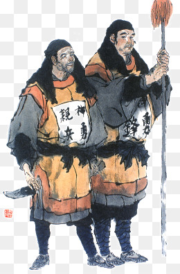 卡通水浒人物史文恭素材
