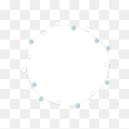 蓝色环状文字边框