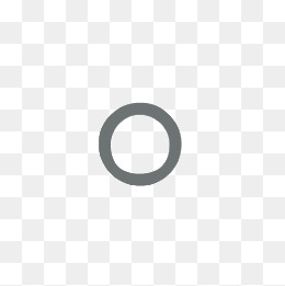 灰色圆圈句号简约矢量图
