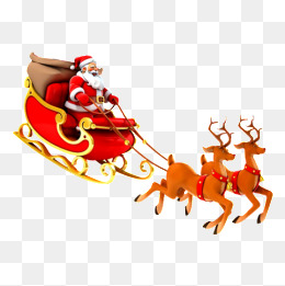 圣诞老人滑雪橇