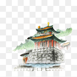 水彩建筑