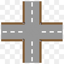 十字路口平原图标