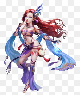 网游人物动漫美女动漫人物q版角