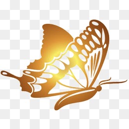 古风金色蝴蝶