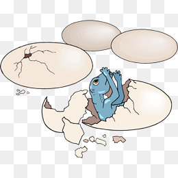 手绘恐龙破壳素材图片免费下载_高清卡通手绘png_千库