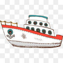 卡通轮船图片素材_卡通轮船图片背景_卡通轮