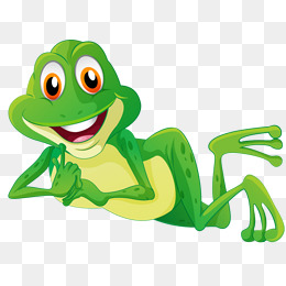 绿色的可爱的青蛙