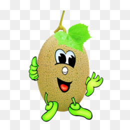 卡通哈密瓜图片背景素材免费下载,图片编号51