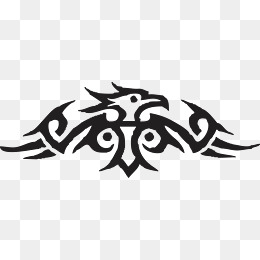 矢量大鹏鸟纹身图腾