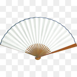 白色折扇