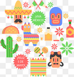 墨西哥风情_设计元素_墨西哥风情图片背景素