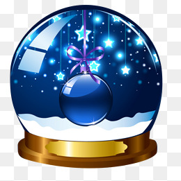 圣诞节矢量装饰水晶球元素