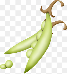 卡通水彩豌豆荚素材图片免费下载_高清psd_千