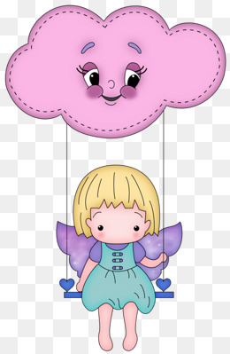 卡通冬天小女孩吃烤红薯插画免抠