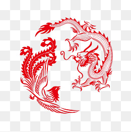 中国风婚庆龙凤呈祥海报