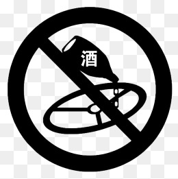 喝酒禁止开车警示图
