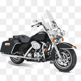 手绘摩托车素材_设计元素_手绘摩托车素材图