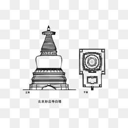 北京妙应寺白塔_设计元素_北京妙应寺白塔图