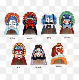 京剧脸谱png矢量素材