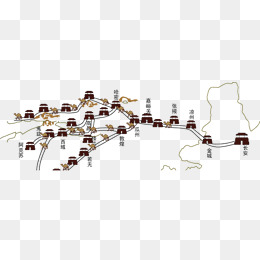 丝绸之路路线图图片
