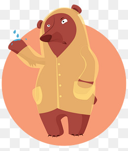 卡通手绘可爱的小熊素材图片免费下载_高清png_千库网
