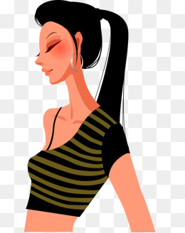 可爱女孩可爱的卡通女孩闭眼睛女孩