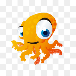 矢量卡通章鱼