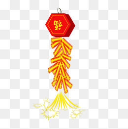 春节黄色渐变烟花素材图片免费下载_高清png_千库网
