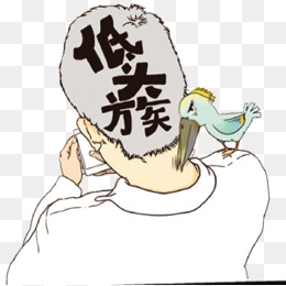 低头族手绘漫画图片背景素材免费下载,图片编