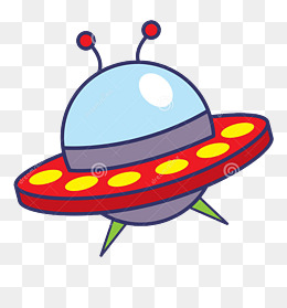卡通可爱宇宙飞船