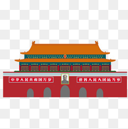 矢量天安门城楼素材
