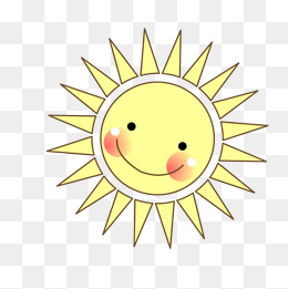 卡通笑脸太阳