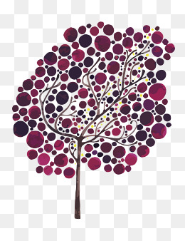 矢量波点树图片背景素材免费下载,图片编号73