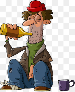 忧郁的穷人素材图片免费下载_高清卡通手绘png_千库网