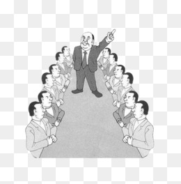 老板开会中报纸