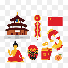 手绘矢量中国元素