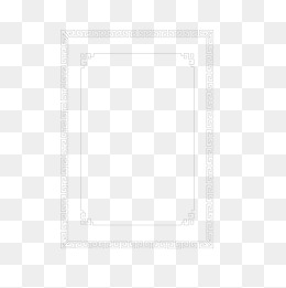 矢量白色边框线框竖边框