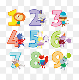 矢量手绘数字
