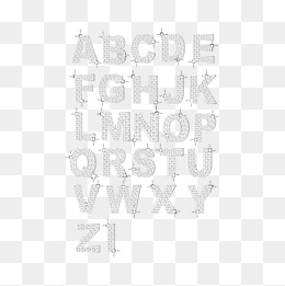 钻石英文字母立体字