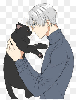 卡通男生猫咪