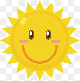 黄色笑脸小太阳