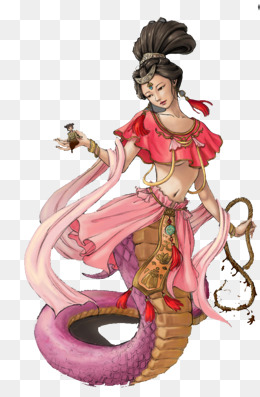 手绘女娲