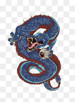 手绘青龙