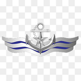 海军胸标ai矢量图