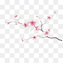 手绘桃花