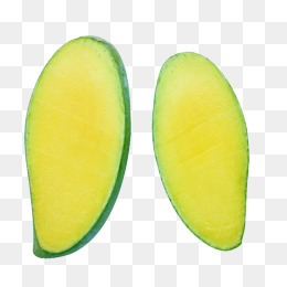 矢量图水彩青色芒果