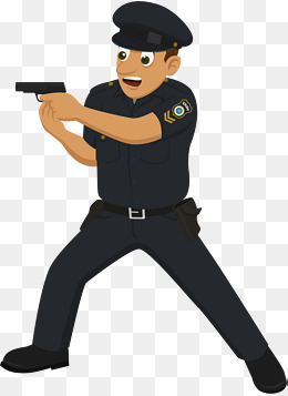 卡通武警头像